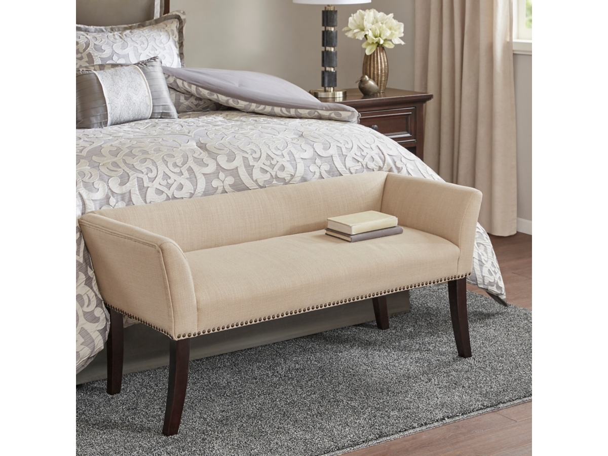 eb's Mountain Furniture ベージュ MUSEHOMEINC Mid Century Modern Solid Wood Platform Bed,Bed