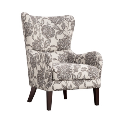 Madison Park Arianna Swoop Wing Chair, Multi, large