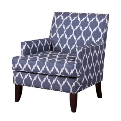 Madison Park Colton Club Chair, Blue/White, large