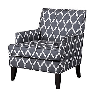 Madison Park Colton Club Chair, Gray/White, large