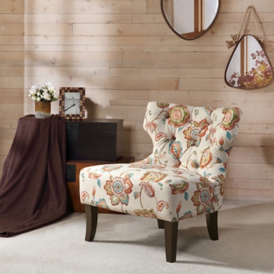 Laura Accent Chair, Orange Multi