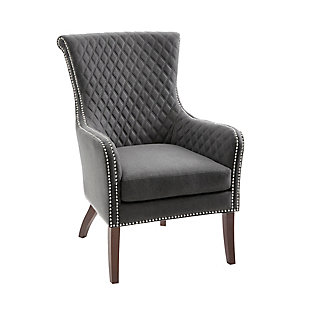 Madison Park Heston Accent Chair, Gray, large