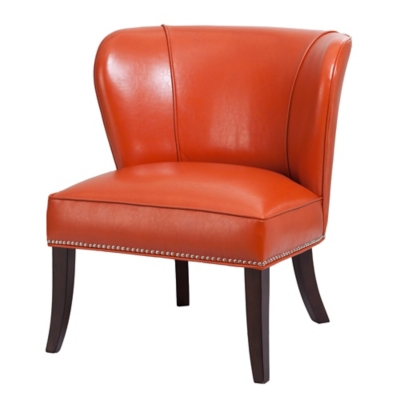 Madison Park Hilton Armless Accent Chair, Orange, large