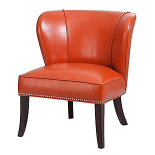 Madison Park Hilton Armless Accent Chair, Orange, large