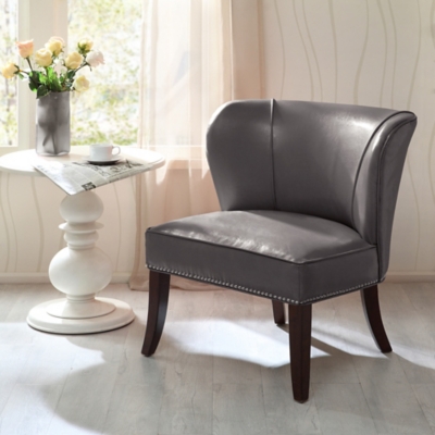 Bally Armless Accent Chair, Gray