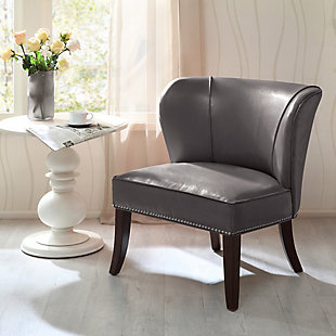 Madison Park Hilton Armless Accent Chair, Gray, rollover