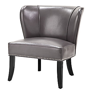 Madison Park Hilton Armless Accent Chair, Gray, large