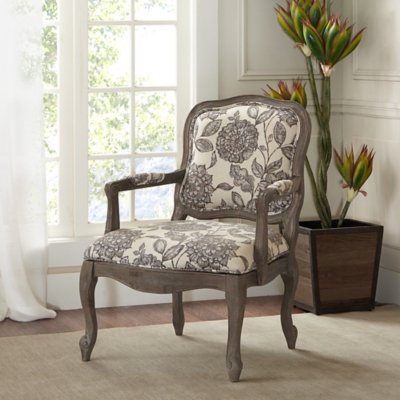 A600034938 Sophie Camel Back Exposed Wood Chair, Multi sku A600034938