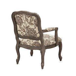 The Monroe Camel Back Chair pays attention to fine detailing like no other. Carey proportioned, its ornate hand carving on the exposed wood has a polished and poised look that elevates your home instantly.Made with wood | Reclaimed gray finish | Polyester upholstery | High-density foam filling | Hand-carved details | Pillowtop arms | Assembly required