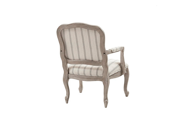 The Monroe Camel Back Chair pays attention to fine detailing like no other. Carefully proportioned, its ornate hand carving on the exposed wood has a polished and poised look that elevates your home instantly.Made with wood | Reclaimed biscuit finish | Polyester upholstery | High-density foam filling | Hand-carved details | Pillowtop arms | Assembly required