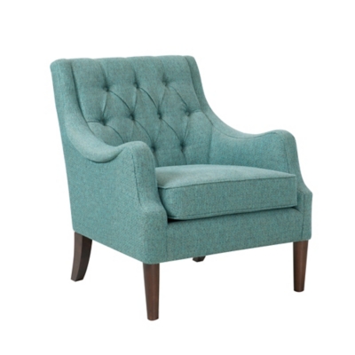 Madison Park Qwen Accent Chair, Teal, large