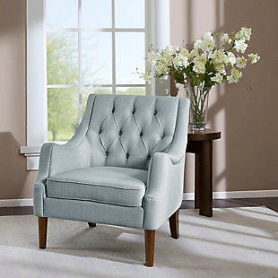 Madison Park Qwen Accent Chair, Dusty Blue, rollover