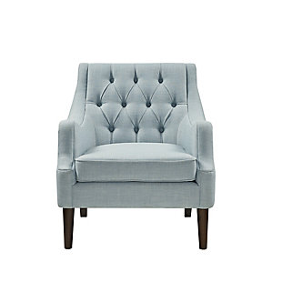 Madison Park Qwen Accent Chair, Dusty Blue, large