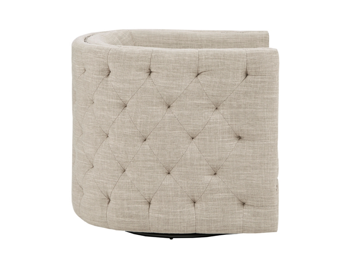 Milton Tufted Barrel Swivel Chair | Ashley