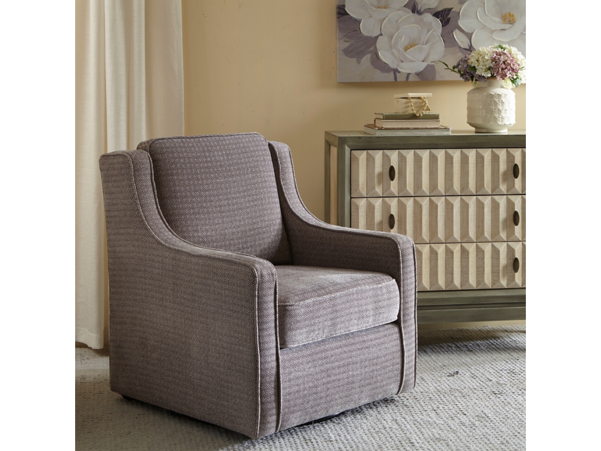 Chenille swivel chair discount