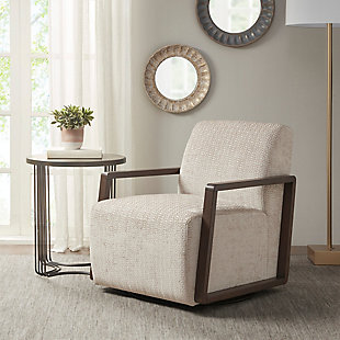 Madison Park Reed Swivel Chair, , rollover