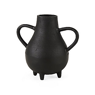 Mercana Black Two Handled Vase, , large