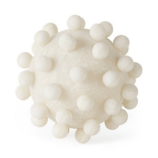 Mercana Large Cream Resin Sphere Decorative Object, , rollover