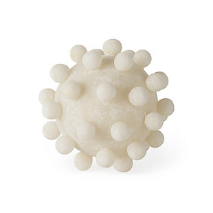 Mercana Small Cream Resin Sphere Decorative Object, , large