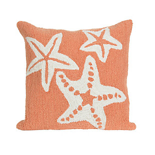 Deckside Ocean Gem Indoor/outdoor Pillow, Orange, rollover