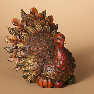 Fall Resin Harvest Turkey Table Piece, , rollover