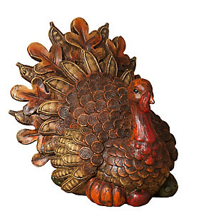 Fall Resin Harvest Turkey Table Piece, , large