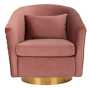 Safavieh Clara Swivel Tub Chair, , large