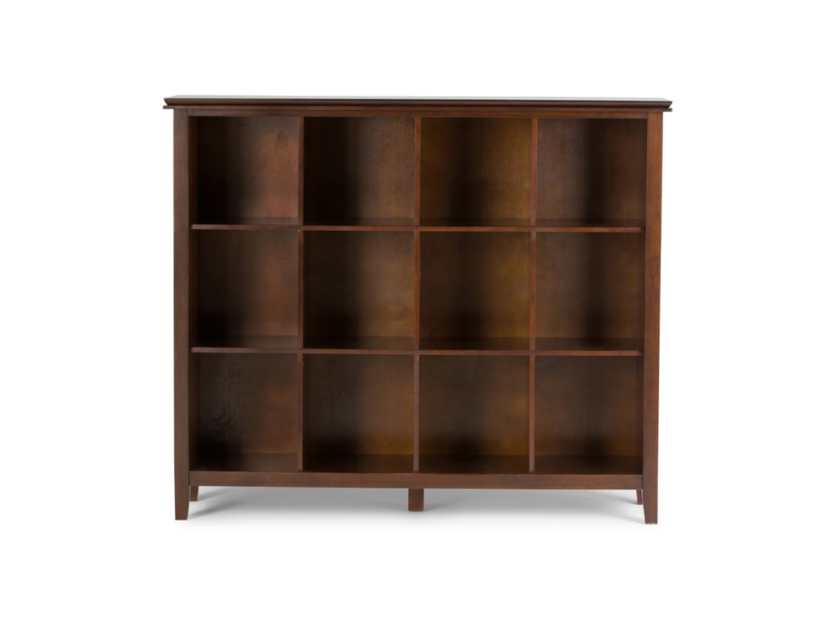 Simpli Home Artisan 48" 12-Cube Storage, Russet Brown, large