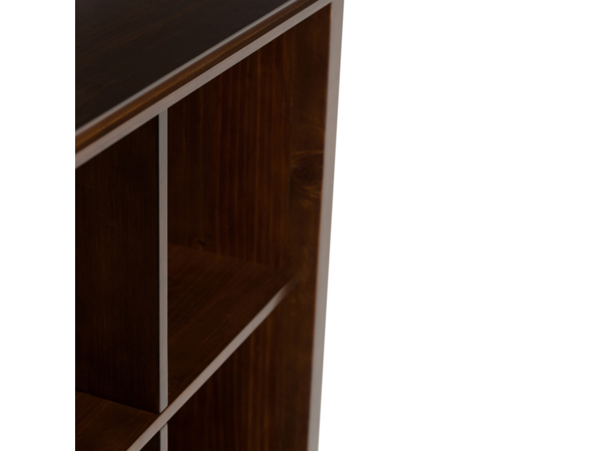 Simpli Home Artisan 48" 12-Cube Storage, Russet Brown, large