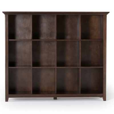 Simpli Home Acadian 48" 12-Cube Storage, Brunette Brown, large