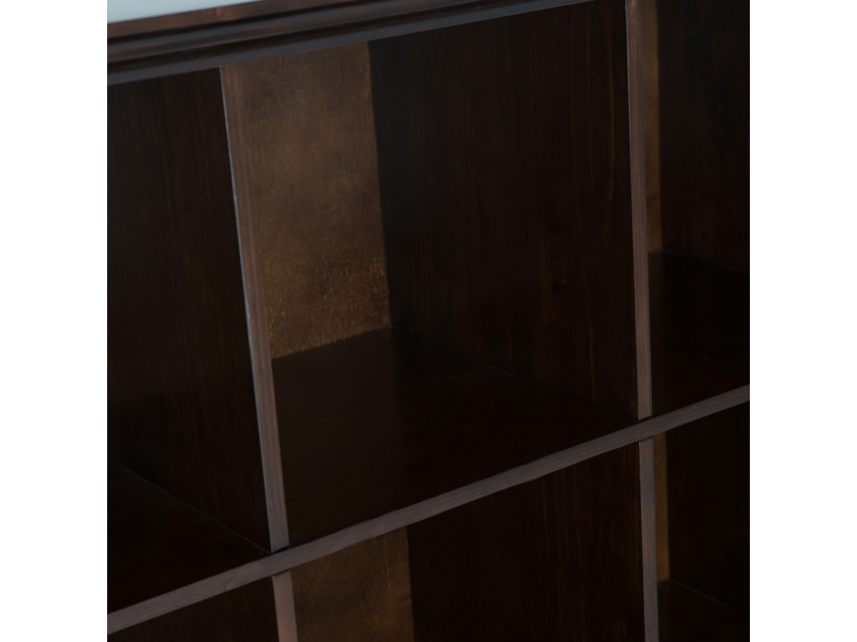 Simpli Home Acadian 48" 12-Cube Storage, Brunette Brown, large