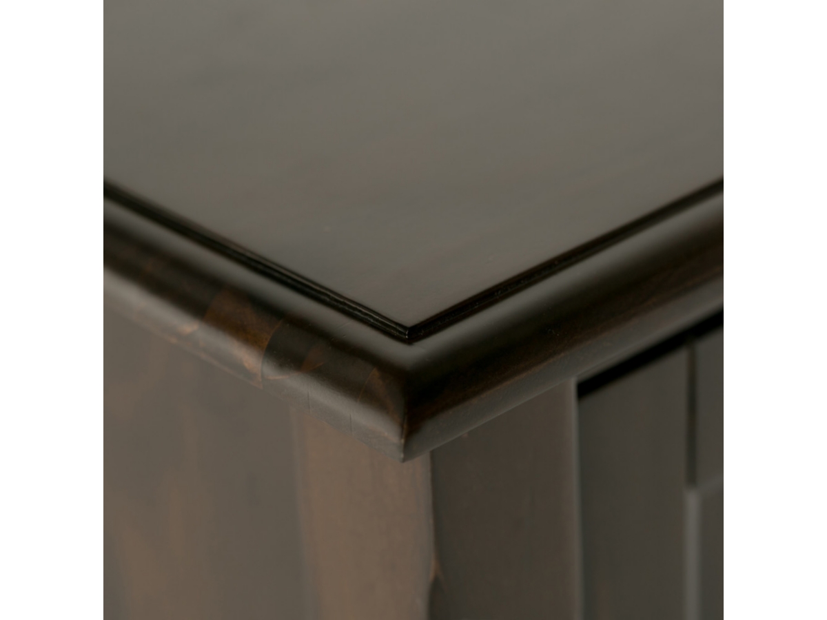 Simpli Home Burlington 30" Traditional Storage Cabinet, Mahogany Brown, large