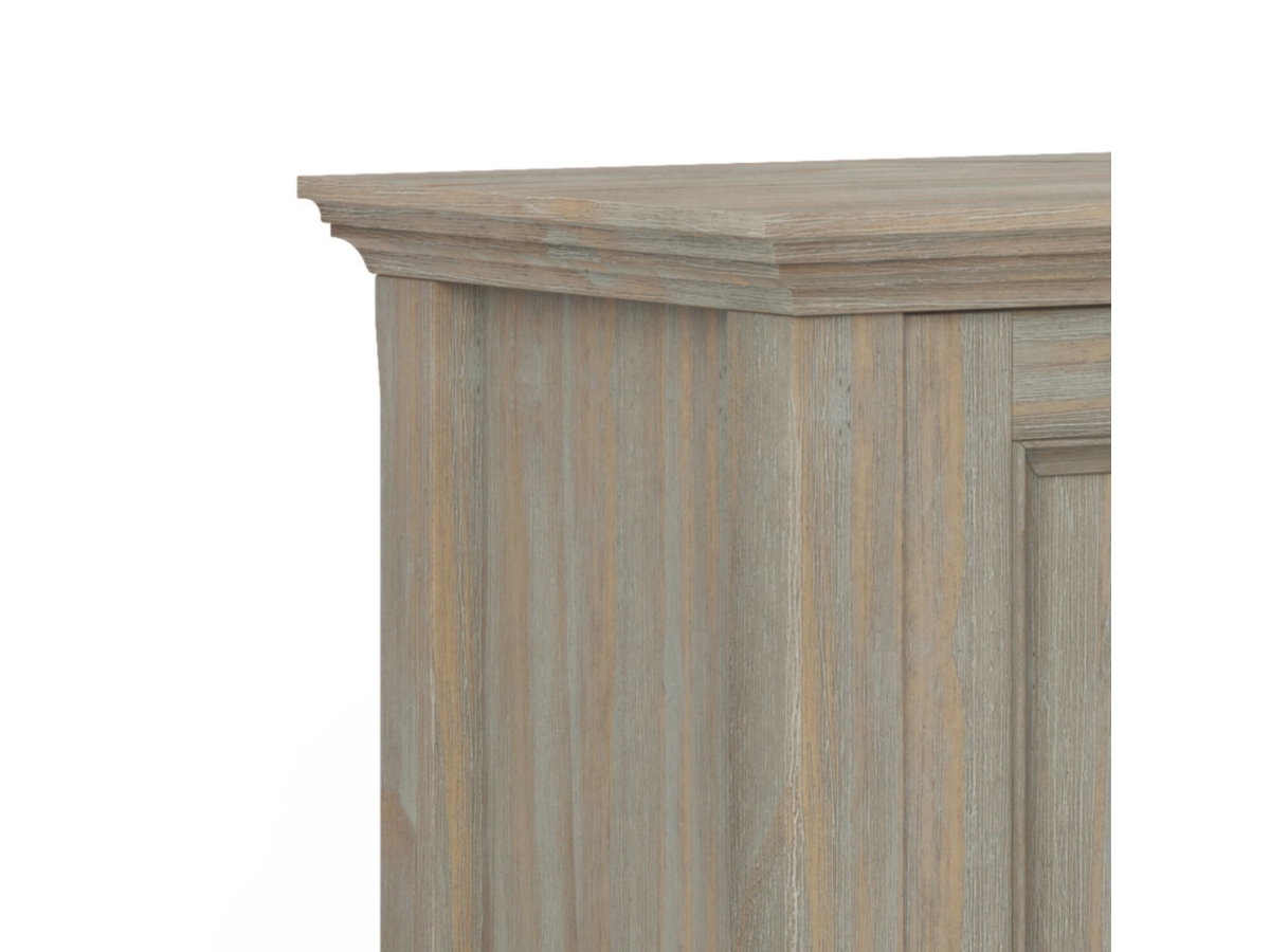 Simpli Home Amherst 32" Transitional Storage Cabinet, Gray, large