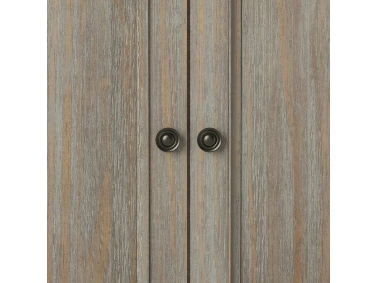 Simpli Home Amherst 32" Transitional Storage Cabinet, Gray, large