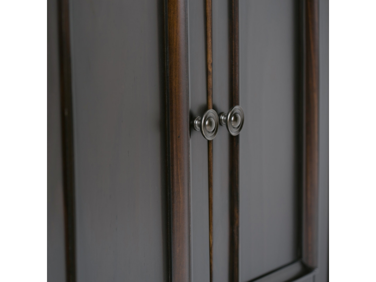 Simpli Home Amherst 32" Transitional Storage Cabinet, Hickory Brown, large