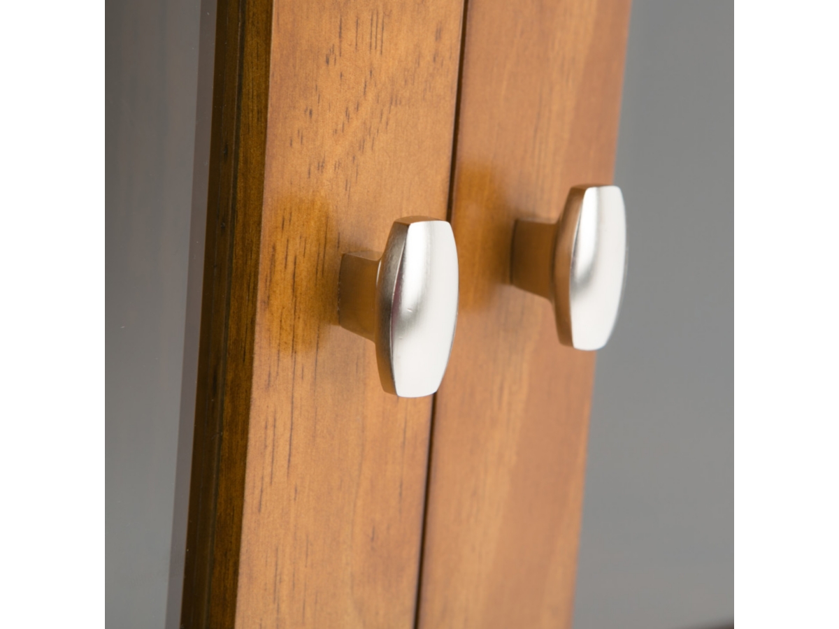 Simpli Home Warm Shaker 32" Rustic Storage Cabinet, Light Golden Brown, large