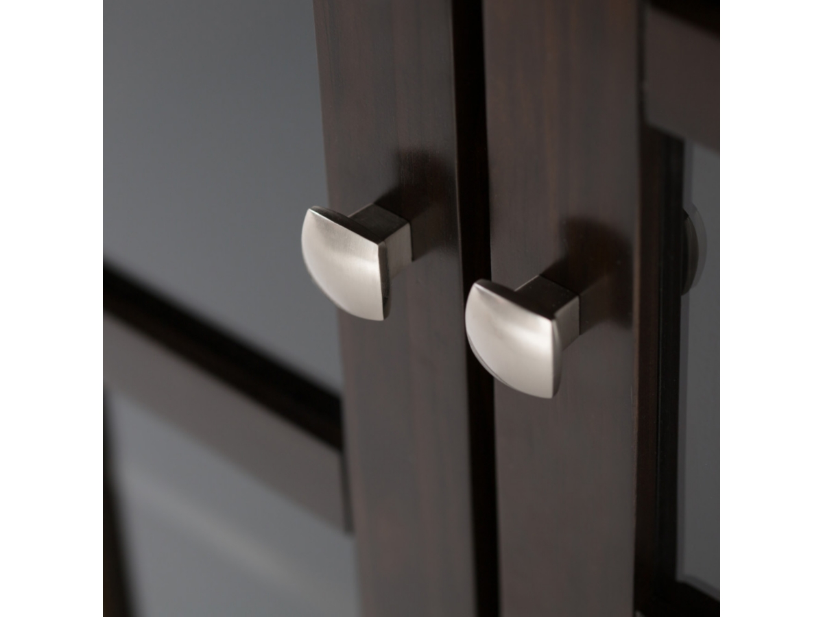 Simpli Home Acadian 62" Rustic Storage Cabinet, Brunette Brown, large