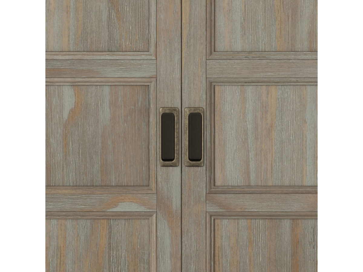 Simpli Home Burlington 30" Traditional Storage Cabinet, Gray, large