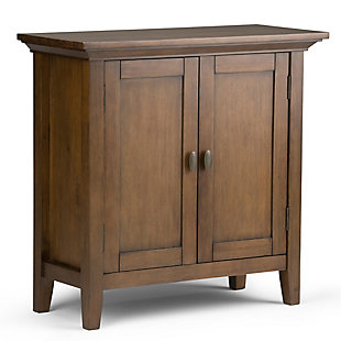 Simpli Home Redmond 32" Rustic Storage Cabinet, Rustic Natural Aged Brown, large