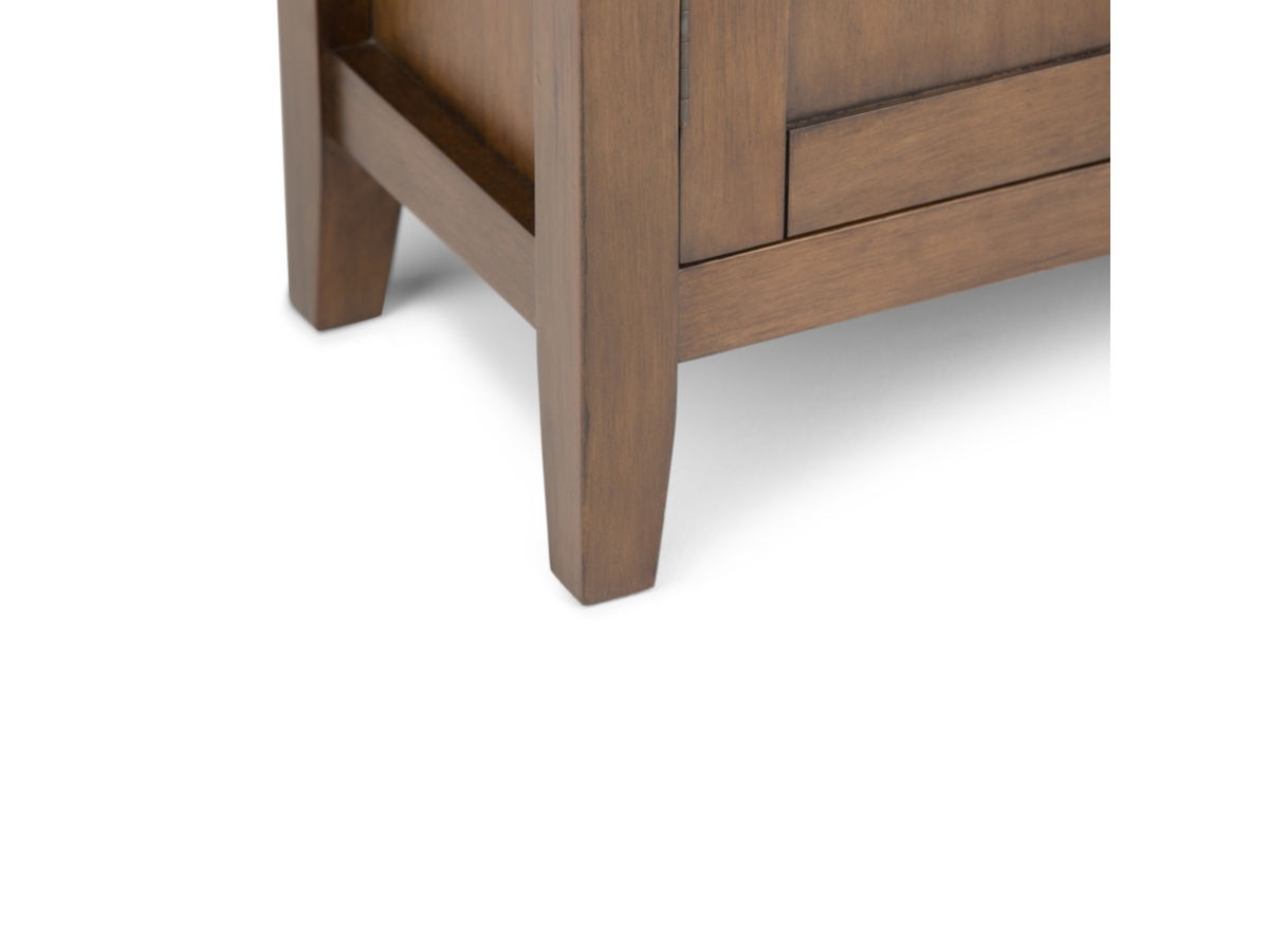 Simpli Home Redmond 32" Rustic Storage Cabinet, Rustic Natural Aged Brown, large