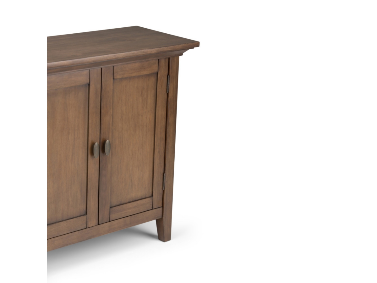 Simpli Home Redmond 32" Rustic Storage Cabinet, Rustic Natural Aged Brown, large