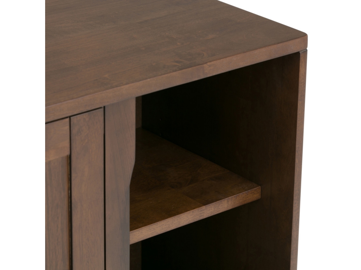 Simpli Home Harper 30" Mid Century Storage Cabinet, Dark Brown, large