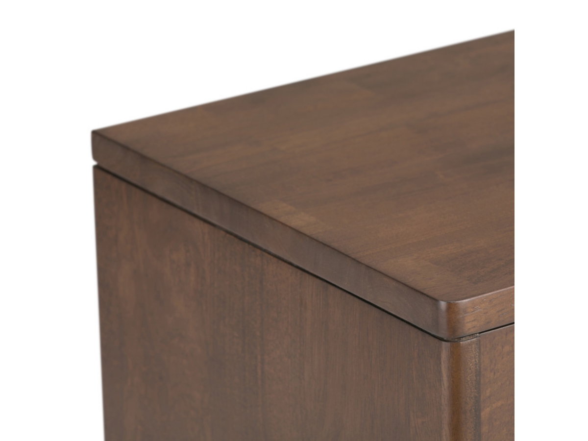 Simpli Home Harper 30" Mid Century Storage Cabinet, Dark Brown, large