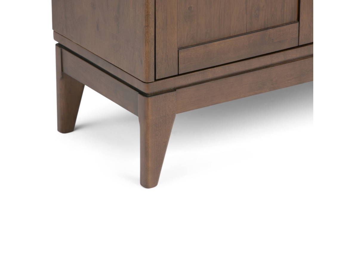 Simpli Home Harper 30" Mid Century Storage Cabinet, Dark Brown, large