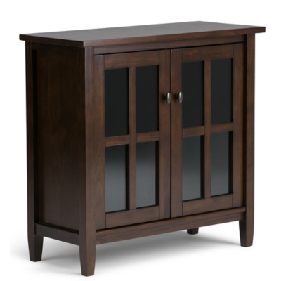 Warm Shaker SOLID WOOD 32 inch Wide Transitional Low Storage