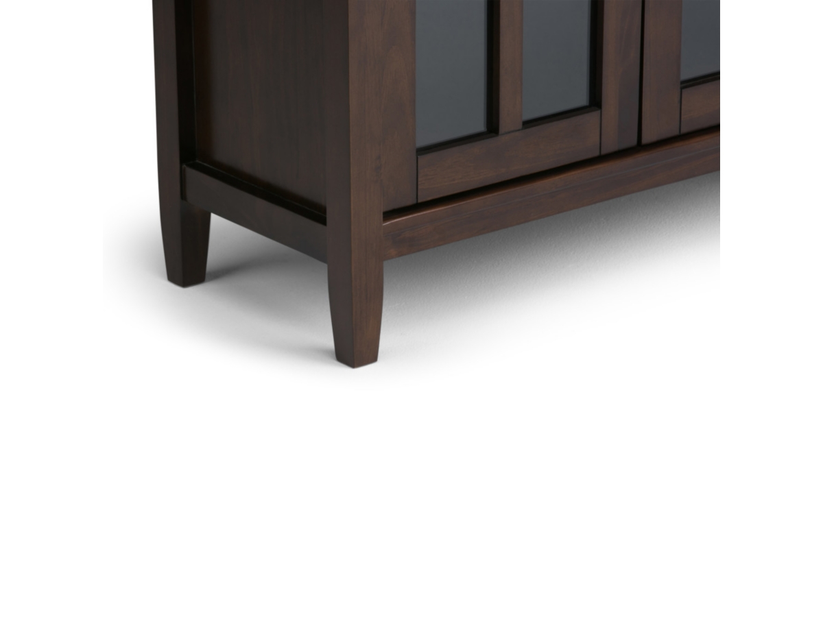 Simpli Home Warm Shaker 32" Rustic Storage Cabinet, Brown, large