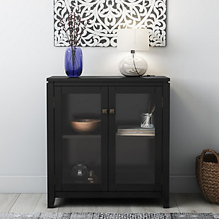 Simpli Home Cosmopolitan 30" Contemporary Storage Cabinet, , rollover