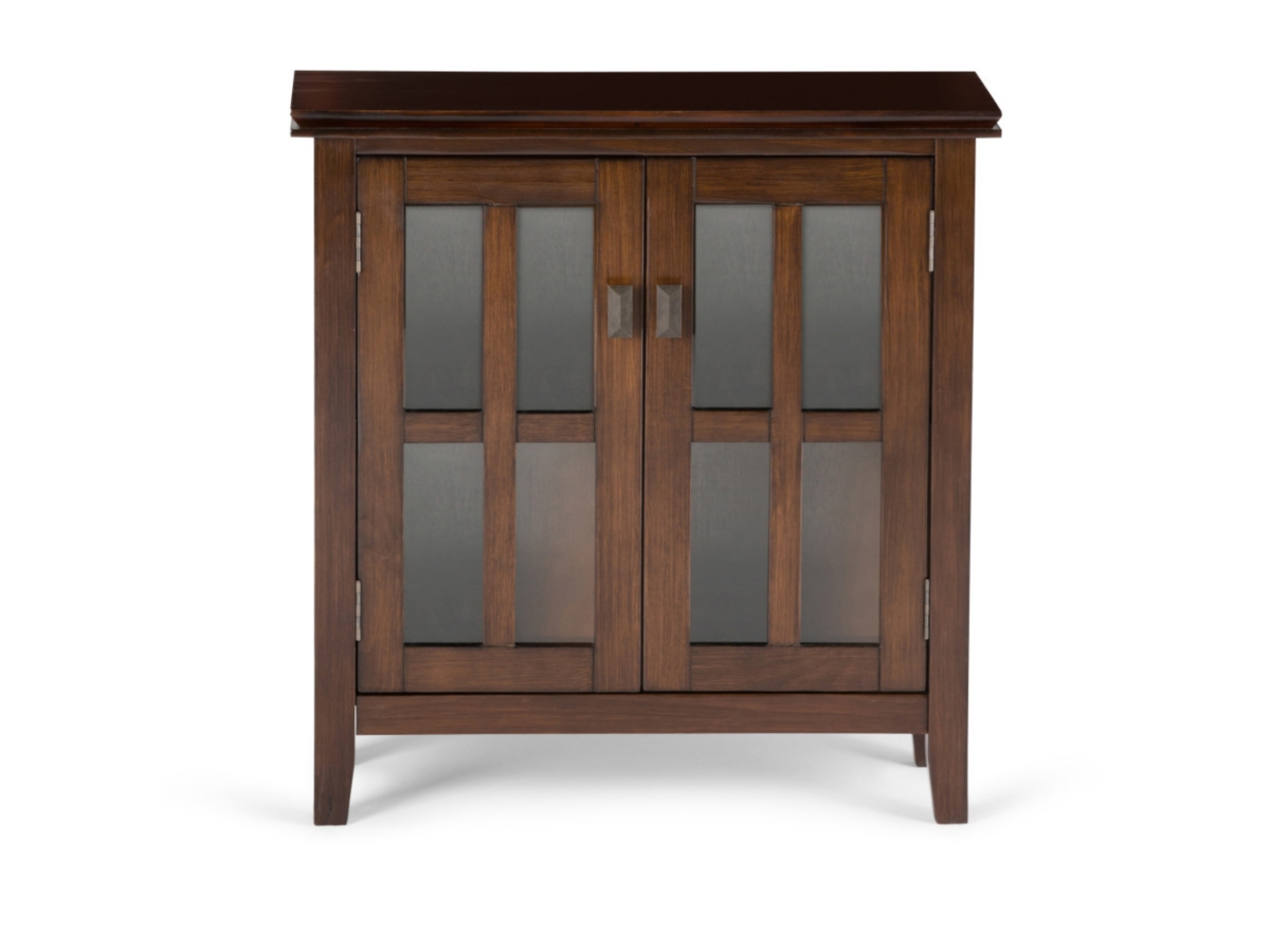 Simpli Home Artisan 30" Contemporary Storage Cabinet, Russet Brown, large