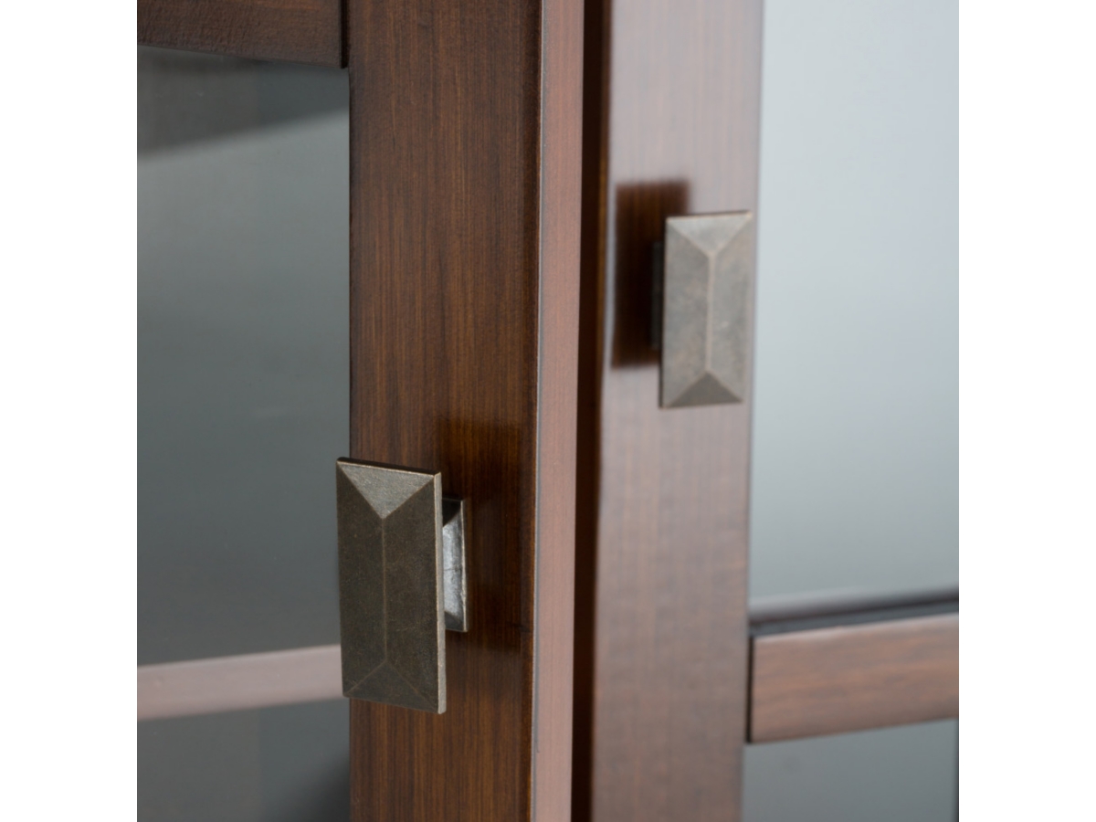 Simpli Home Artisan 30" Contemporary Storage Cabinet, Russet Brown, large