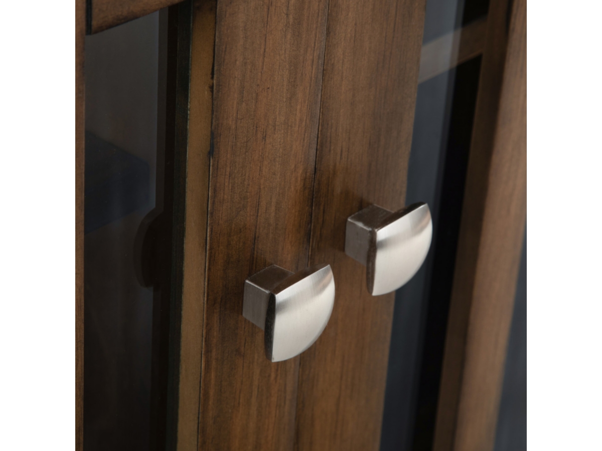 Simpli Home Bedford 39" Rustic Storage Cabinet, Brown, large